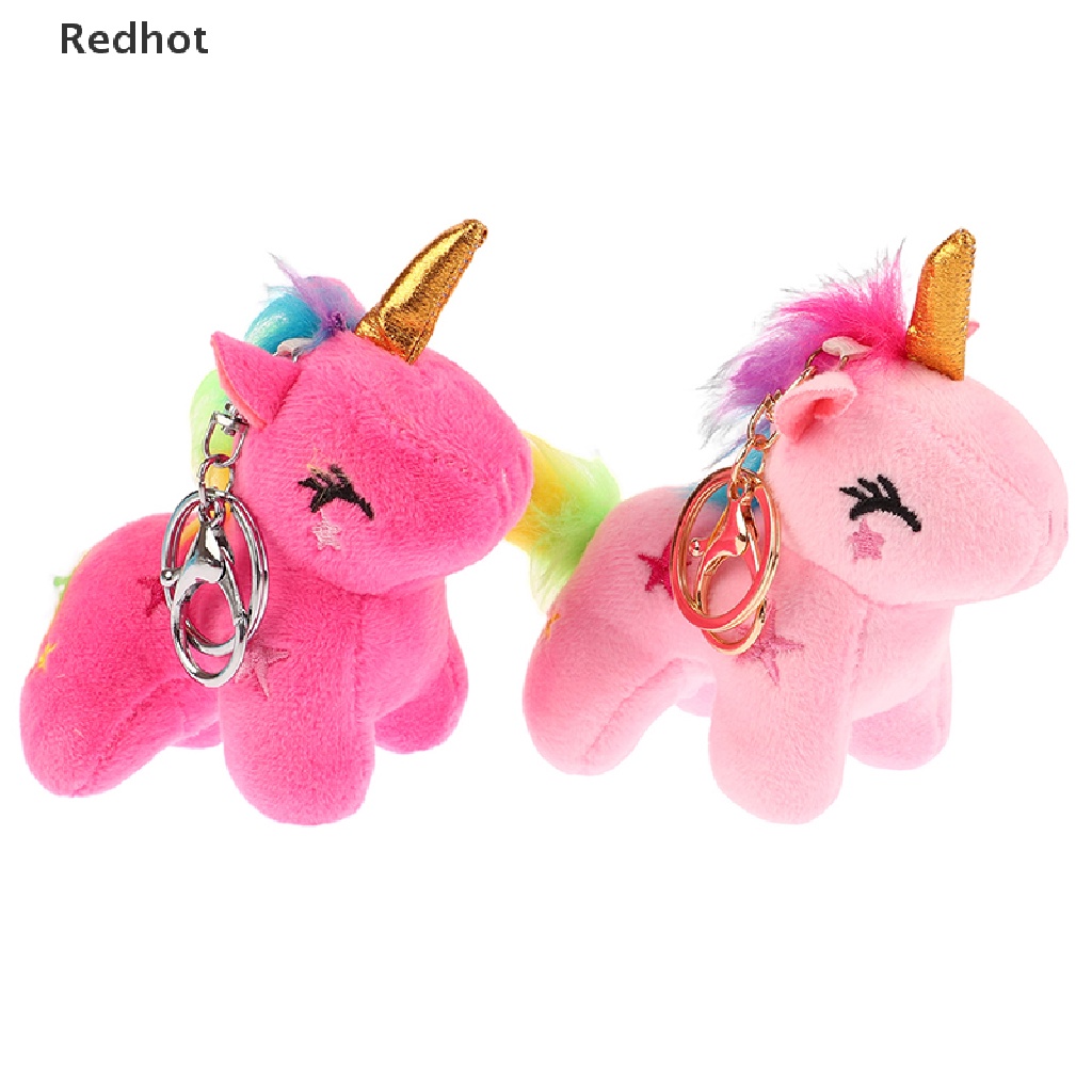 &lt; Redhot &gt; Móc Khóa Kỳ Lân Nhồi Bông Mềm Mại Mini Thông Dụng Cho Bé Gái