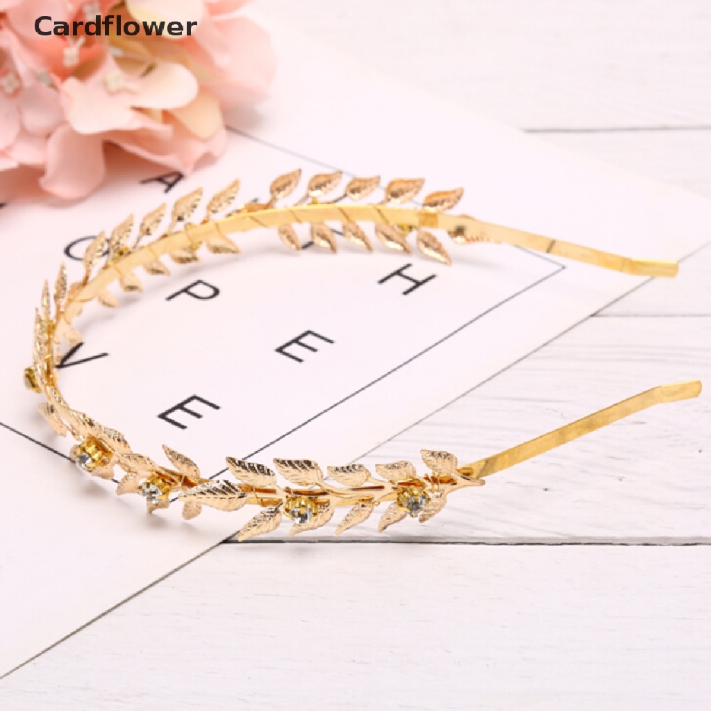 < Cardflower > Băng Đô Cài Tóc Hình Lá Phụ Kiện Cho Cô Dâu Trong Ngày Cưới Giảm Giá