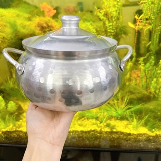 Nồi lẩu nhôm kiểu thái - Nồi lẩu nhôm dã ngoại,nấu cơm dùng cho bếp gas, bếp cồn tiện lợi