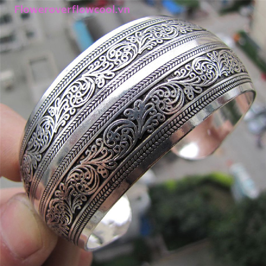 Vòng Tay Nữ Mạ Bạc Tây Tạng
