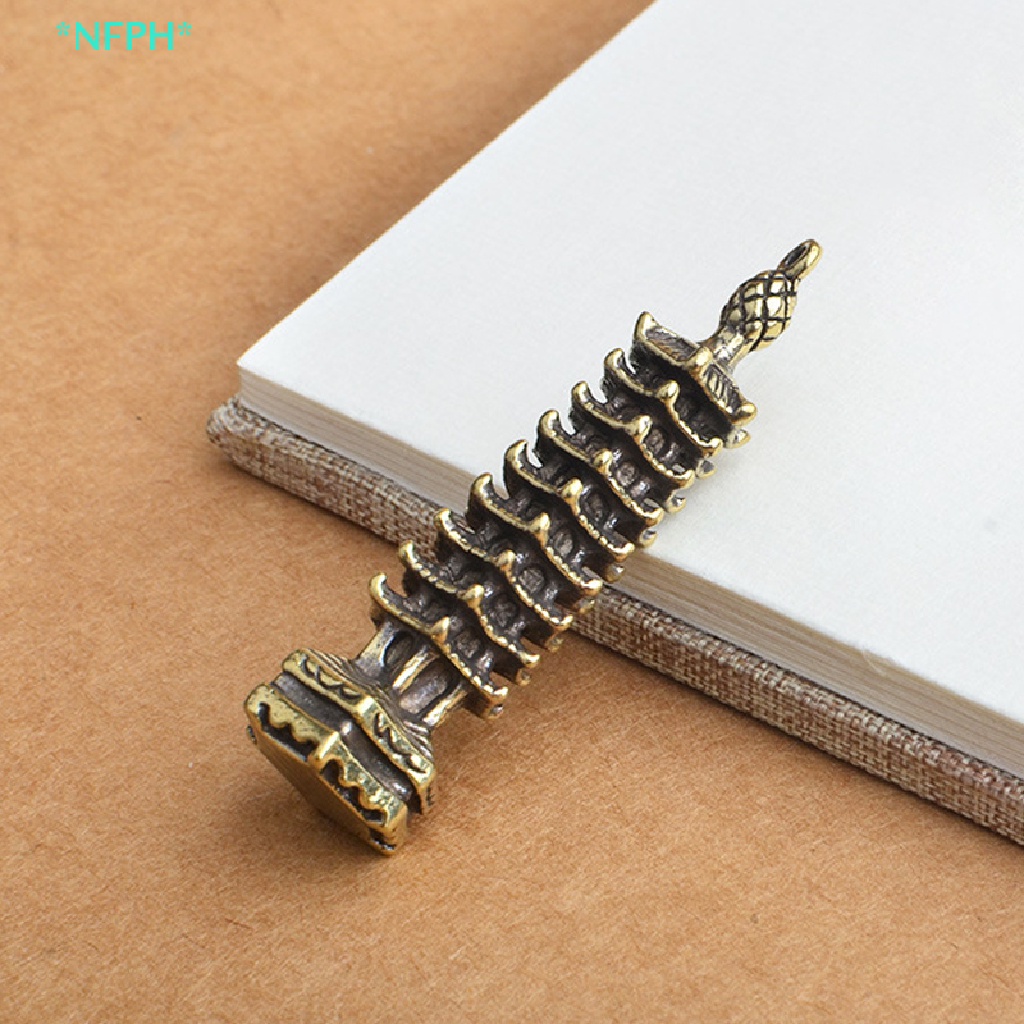 Nfph &gt; Móc Khóa Xe Hơi Bằng Đồng Thau Chín Tấc Hình Tháp Cicada Truyền Thống Trung Hoa Làm Quà Tặng Cho Học Sinh Mới