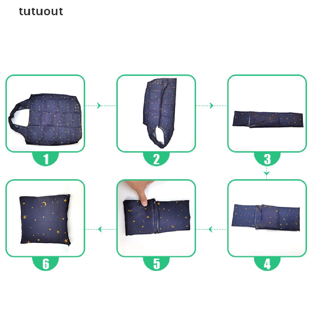 Túi Mua Sắm Hình Vuông Sức Chứa Lớn Có Thể Gấp Gọn Tiện Dụng