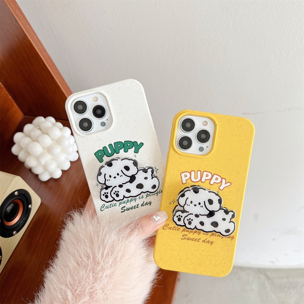 Ốp Điện Thoại TPU Silicon Mềm Chống Sốc Chống Rơi Hình Cún Dễ Thương Cho iphone 14 Pro Max 13 12 11