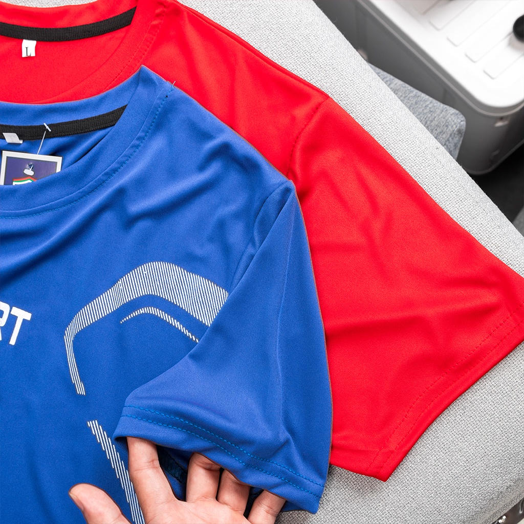 Bộ quần áo thể thao SPORT nam mùa hè mặc nhà chất thun lạnh ngắn tay 20X100N