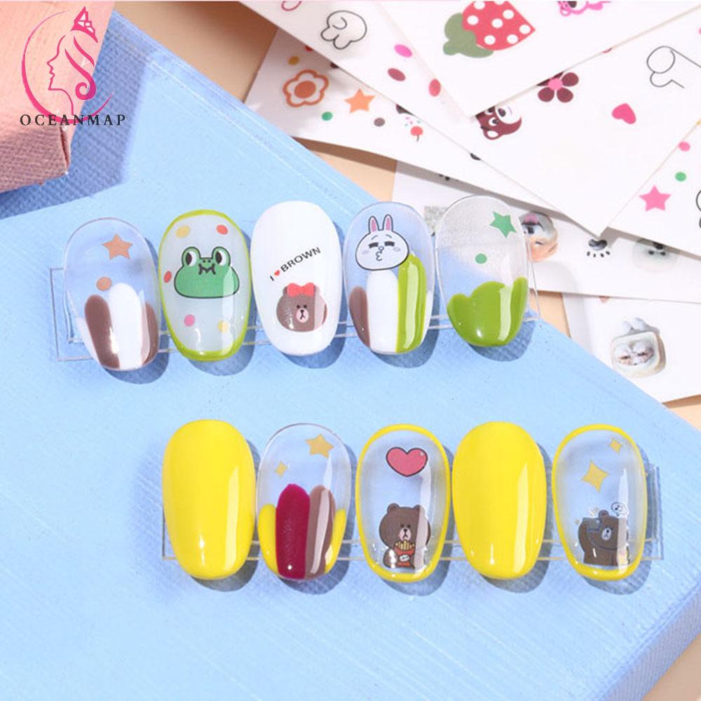 [Hàng mới về] Miếng dán móng trang trí kiểu dáng hoạt hình dễ thương DIY
