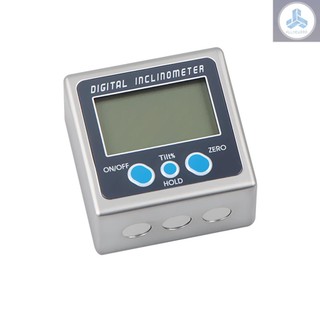 Multi-functional Digital Inclinometer Zinc Alloy Shell 360° Electronic Protractor Mini Digital Angle Gauge with Magnet