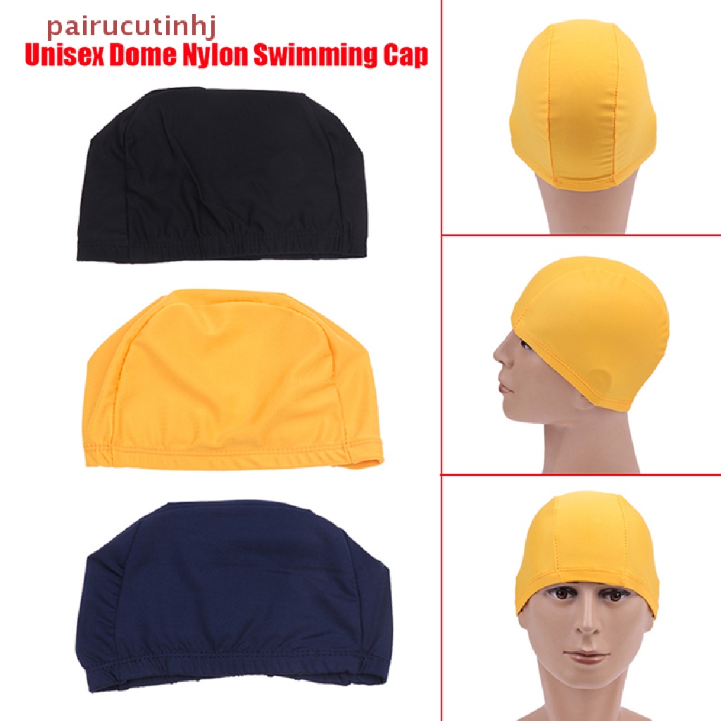 Cặp Mũ Bơi Unisex Bằng Nylon Co Giãn Cho Người Lớn