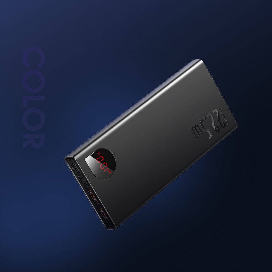 Pin Sạc Dự Phòng 22,5w  Baseus  Adaman Metal Digital Display Quick Charge Tinh Tế Sang Trọng 20000mah 10000mah 30000mah