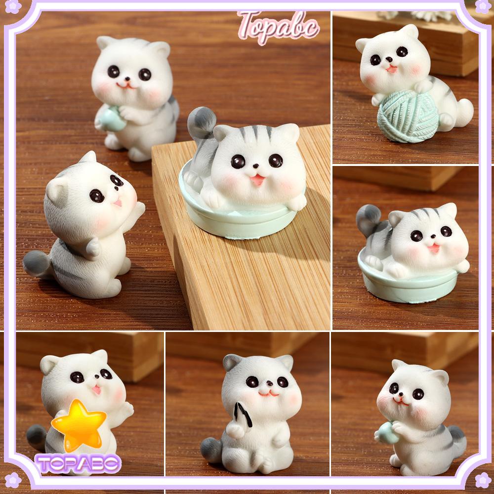 Mô Hình Mèo Con Mini Trang Trí Tiểu Cảnh DIY