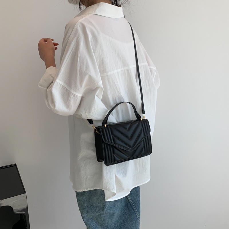 Túi Xách JASMIN NOIR Da PU Họa Tiết Sọc Thời Trang Cho Nữ