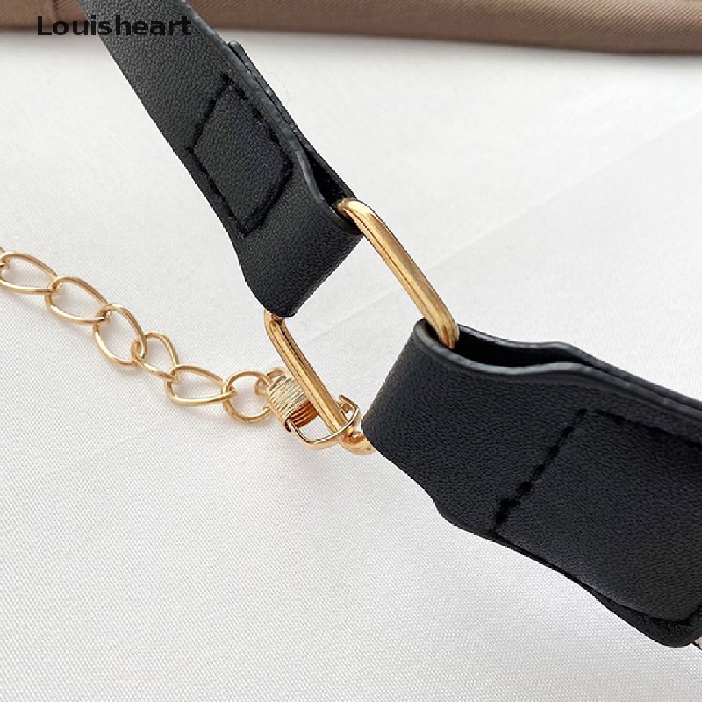 Túi Đeo Chéo Louisheart Bằng Da PU Mỏng Họa Tiết Da Báo Phối Dây Xích Thời Trang Cho Nữ