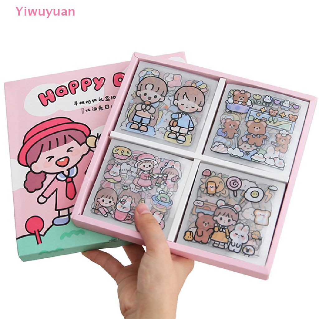 < Yiwuyuan > 20 Tờ Nhãn Dán Hộp Quà Hình Thú Cưng Đáng Yêu Mới