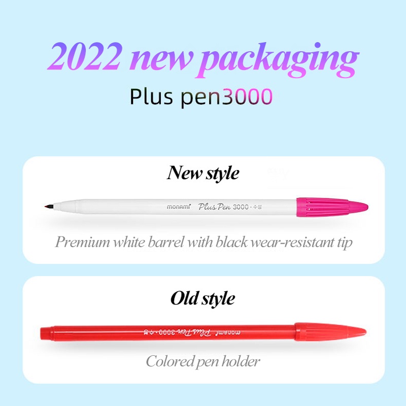 Bút Mực Gel Có Móc Angel Mark Monami Ngòi Bút 3000