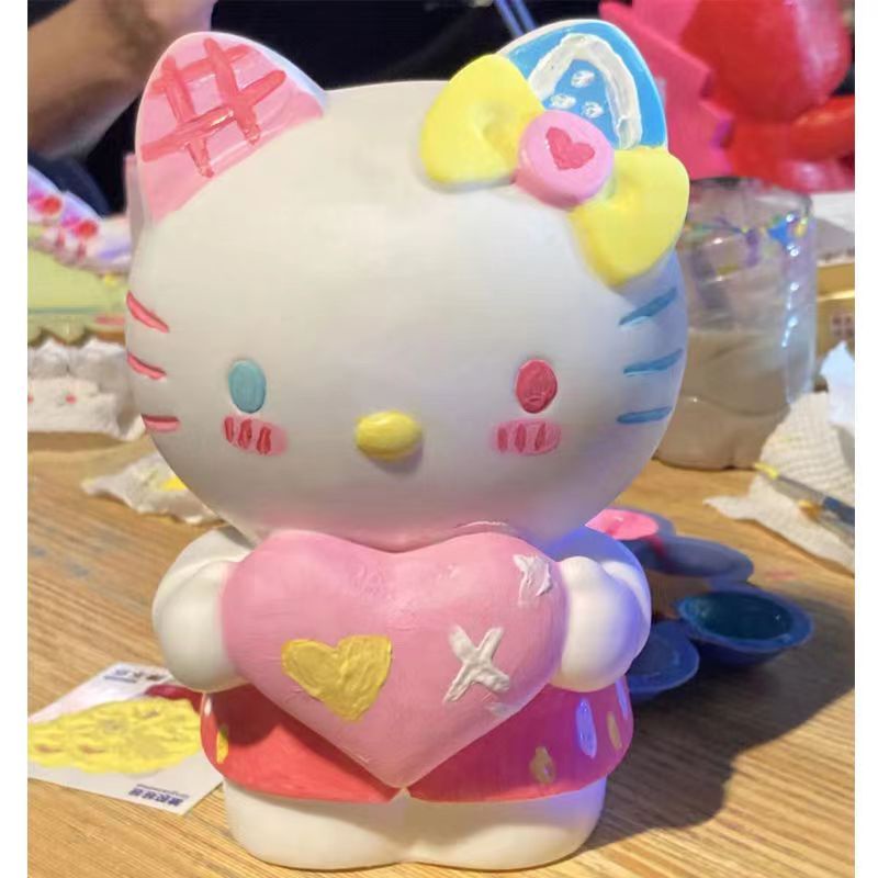 Ống Heo Tiết Kiệm Bằng vinyl Họa Tiết Hoạt Hình graffiti DIY