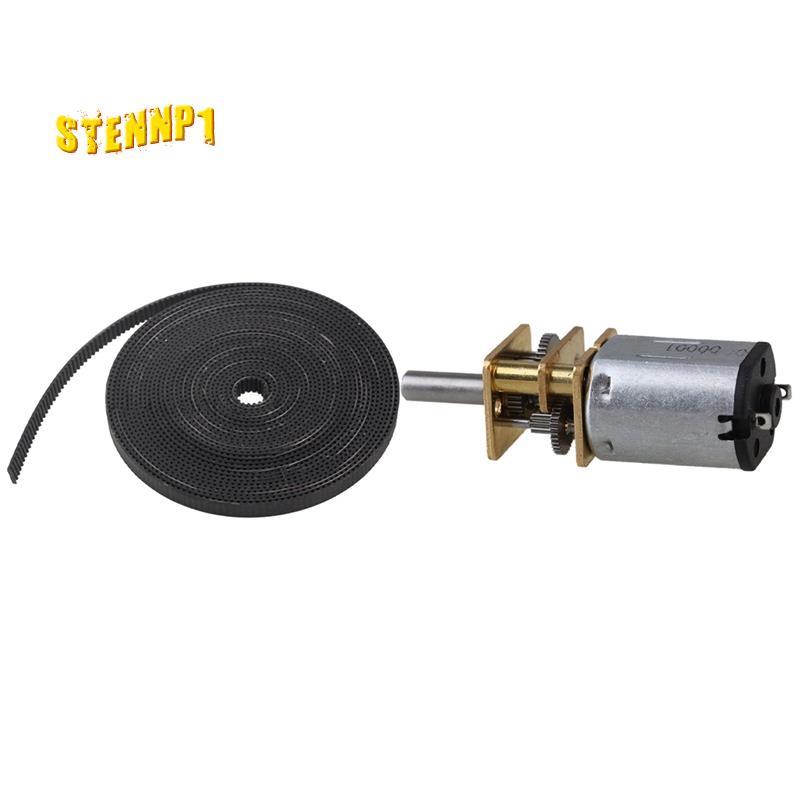 1 Bộ Ròng Rọc Bánh Răng 2M 2GT 6Mm 20T 5Mm GA12-N20 300RPM