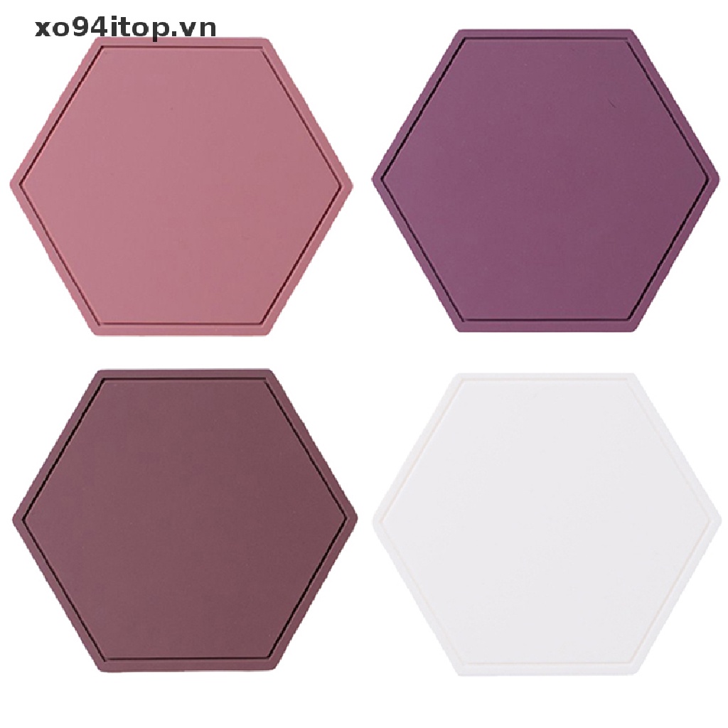Xoitop Tấm Lót Ly Bằng Silicon Dày Chịu Nhiệt Tốt Để Bàn