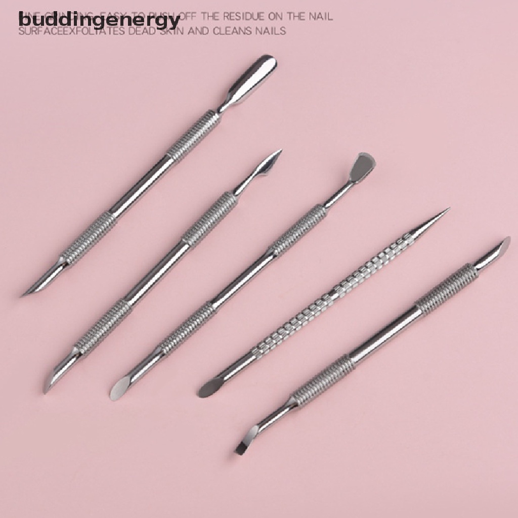 1 Dụng Cụ Hai Đầu Bằng Thép Không Gỉ Dùng Để Loại Bỏ Da Chết Và Làm Móng