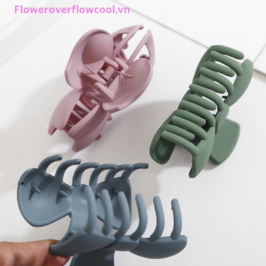 Fofc Kẹp Tóc Càng Cua Bằng Acrylic Nhám Thanh Lịch Phong Cách Hàn Quốc