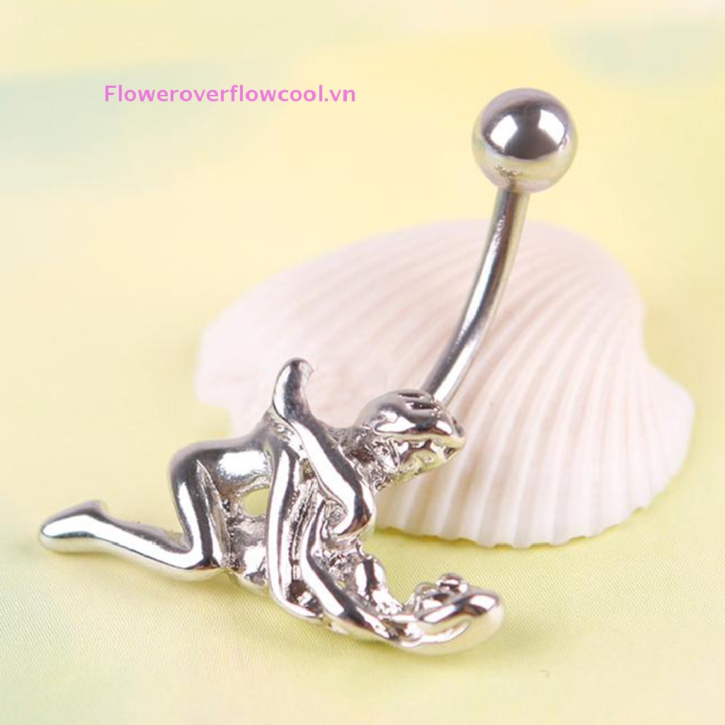 Khuyên Rốn Đính Đá Hình Trái Tim Thời Trang