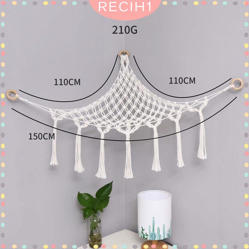 Võng Treo Tam Giác Nhồi Bông Phong Cách Boho Macrame Độc Đáo Trang Trí Nhà Cửa