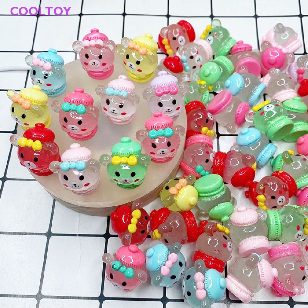 Cooltoy 1 Tượng Thỏ / Gấu Hoạt Hình Phát Quang Trang Trí Phong Cảnh DIY