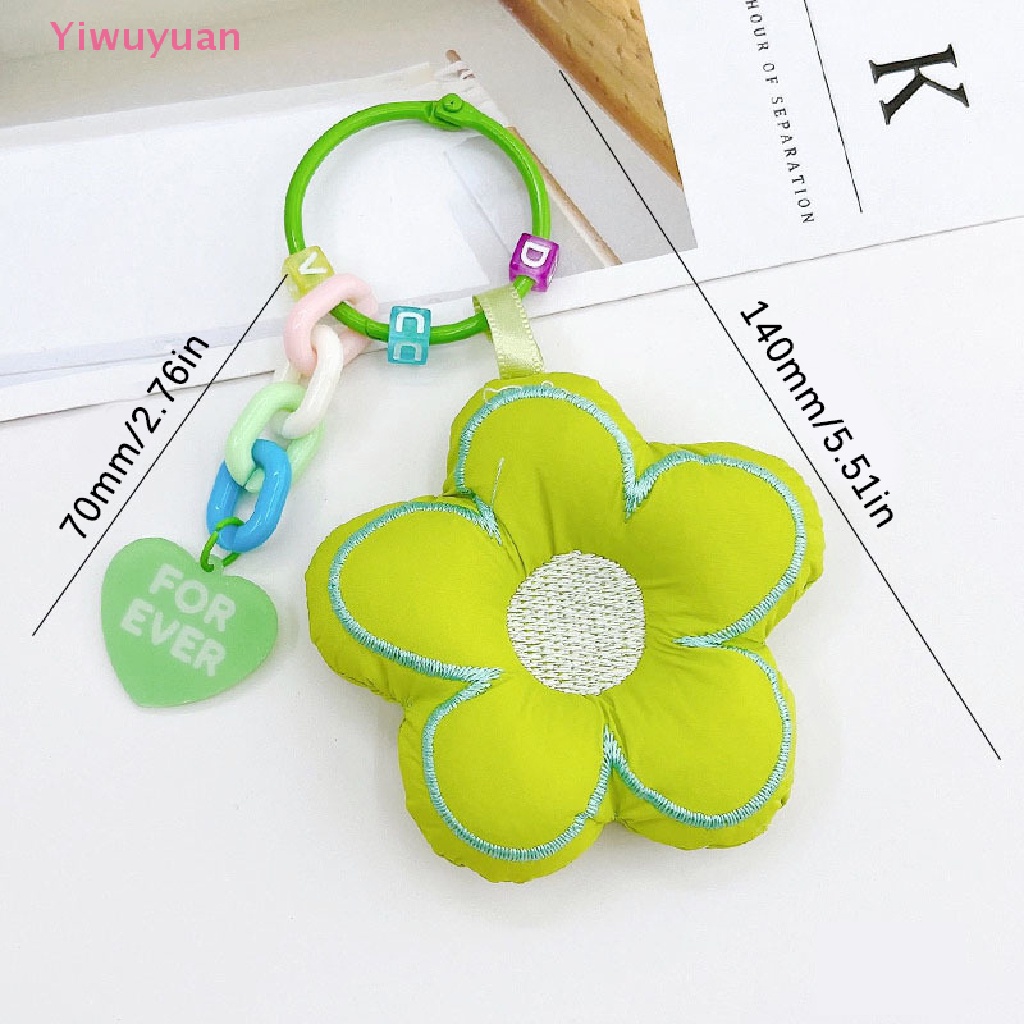 1 Móc Khóa Hoa Hướng Dương Vải Dễ Thương Mới
