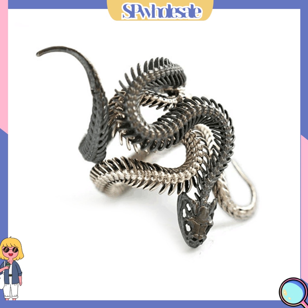 <SPwholesale> Set 2 Nhẫn Đồng Hình Rắn Nhiều Màu Sắc Thời Trang Cho Nam