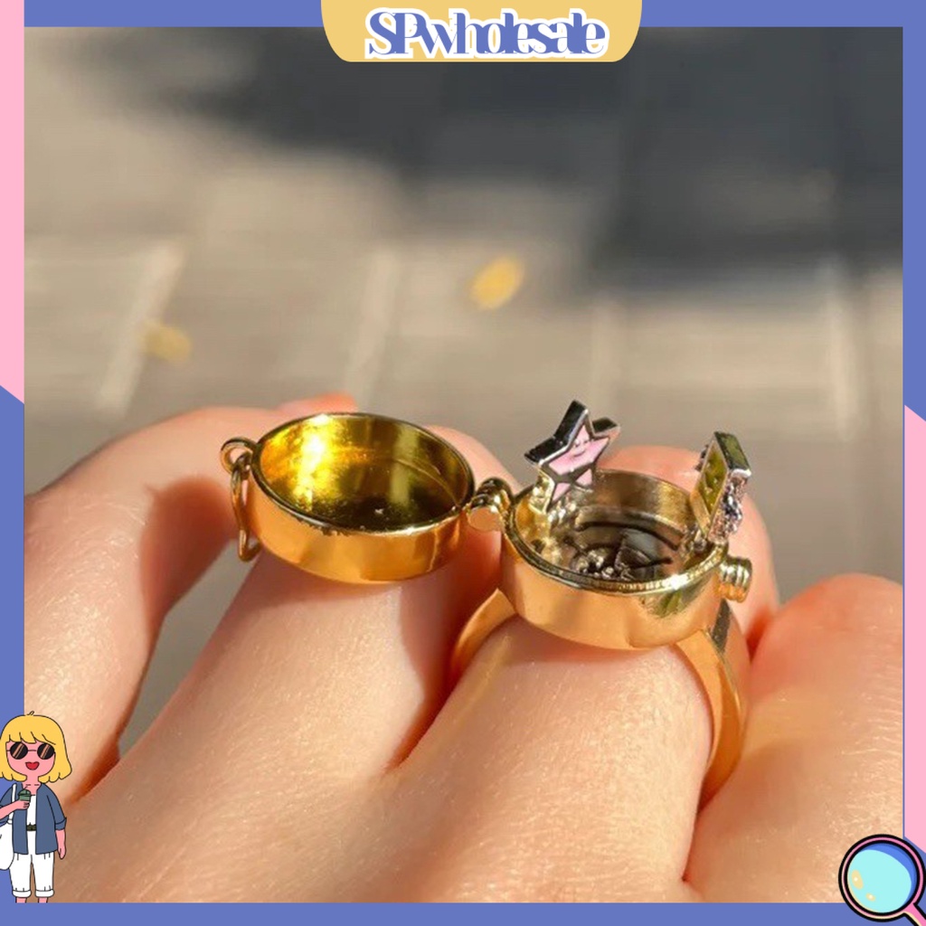 <SPwholesale> Nhẫn Hở Hình Ngôi Sao Hoạt Hình Có Thể Điều Chỉnh Trang Sức Hàng Ngày