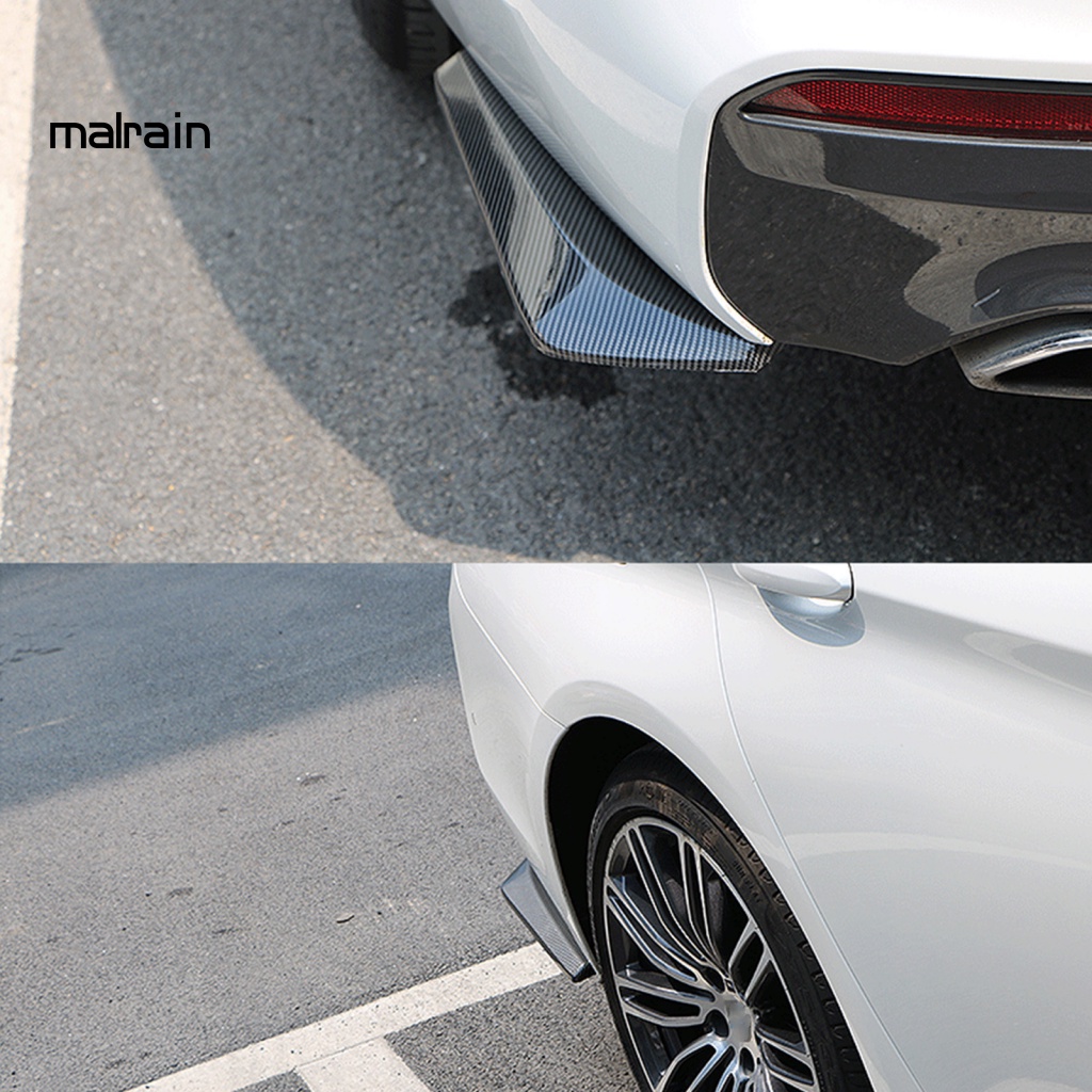 1 Cặp Miếng Dán Cản Sau Xe Hơi / Tải Chống Va Chạm / Trầy Xước Màu Đen