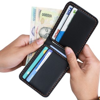 Ví sen 4 , da bò thật , bóp mini nhỏ gọn