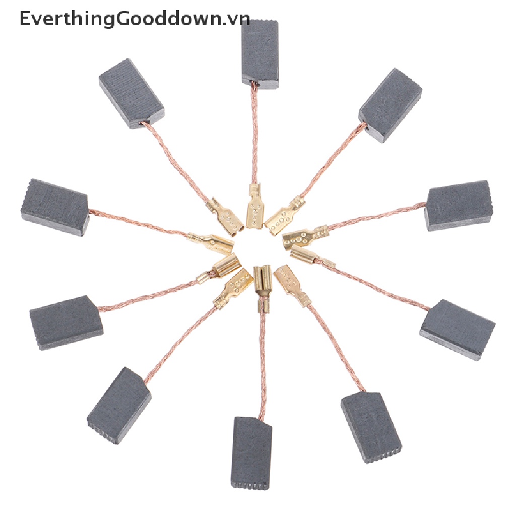 Set 10 Động Cơ Chổi Than 100mm Cho Máy Mài Góc 6 * 8 * 14mm vn