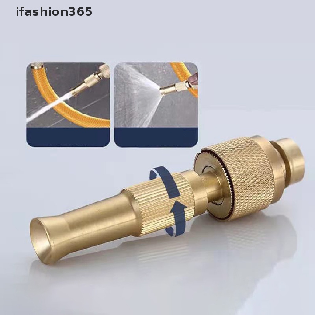 Vòi Phun Nước Áp Suất Cao Bằng Đồng Thau 1 / 2 3 / 4 "Điều Chỉnh Được ifashion365