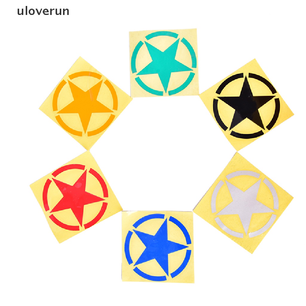 Đề Can Hình Ngôi Sao Năm Cánh Phản Quang Trang Trí Xe Hơi