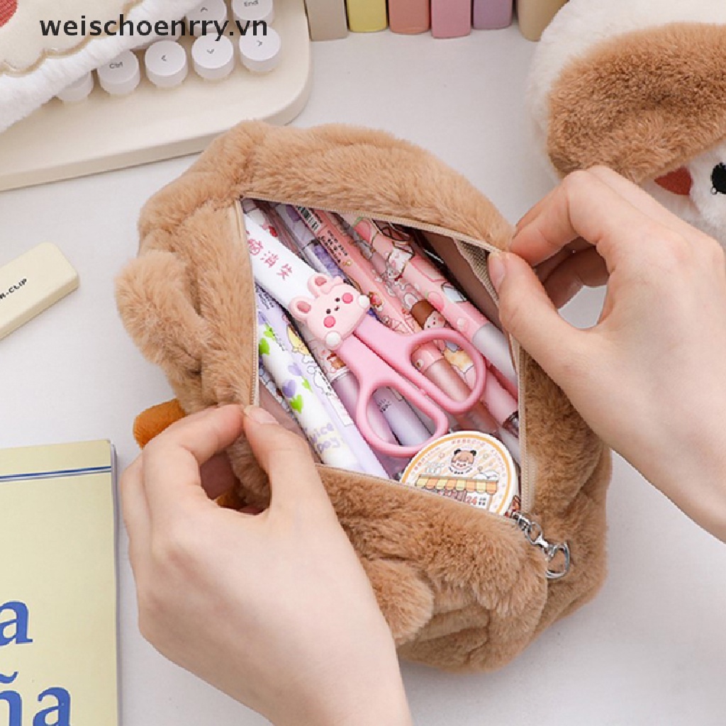 Túi Đựng Bút Bằng Vải Bông Mềm Mại Dễ Thương
