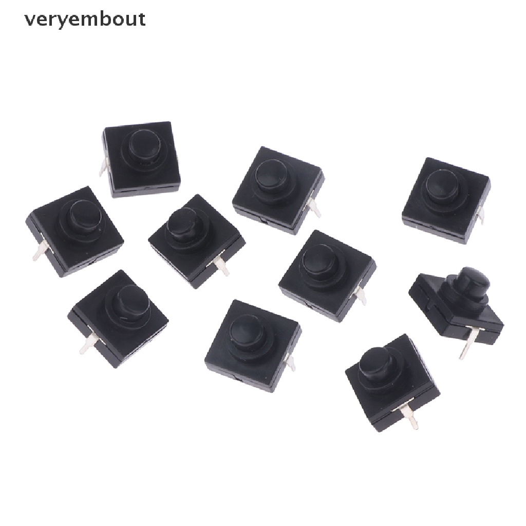 Set 10 Công Tắc Đèn Pin 12 * 12 * 9.4MM 2Pin Siêu Mỏng Tiện Dụng