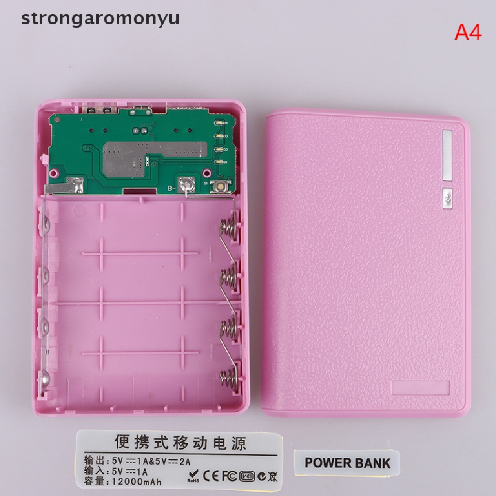 Hộp Đựng Bộ Nguồn 5V Hai Cổng USB Không Hàn 4 * 18650