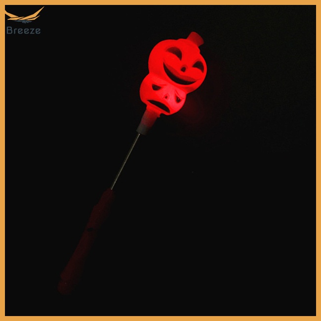 Gậy Phát Sáng Led 3 Chế Độ Hình Bí Ngô Phong Cách Halloween Độc Đáo Cho Bé