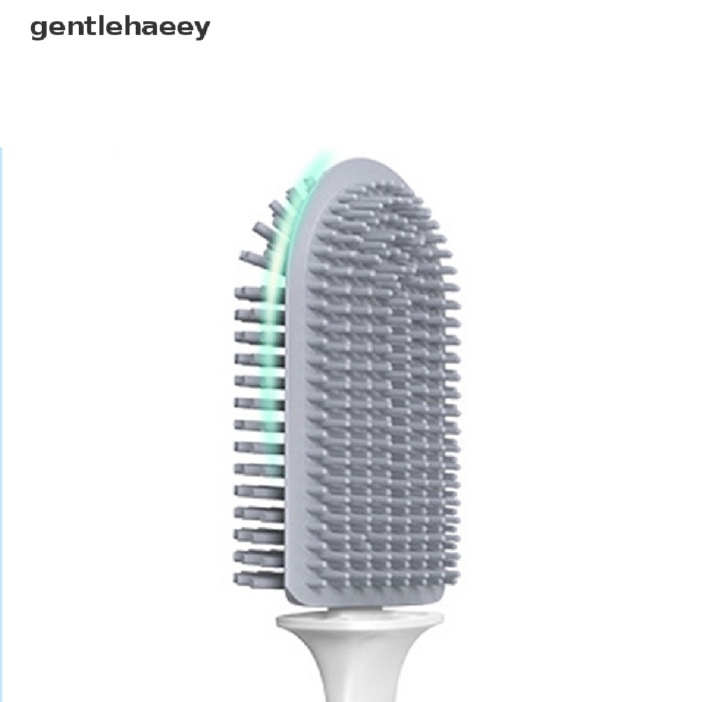 1 Bộ Cọ Chà Bồn Cầu Bằng Silicone Cán Dài Chất Lượng Cao