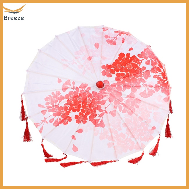 Dù Gỗ Làm Thủ Công Màu Trơn Phong Cách Trung Hoa Dùng Làm Đạo Cụ Chụp Ảnh