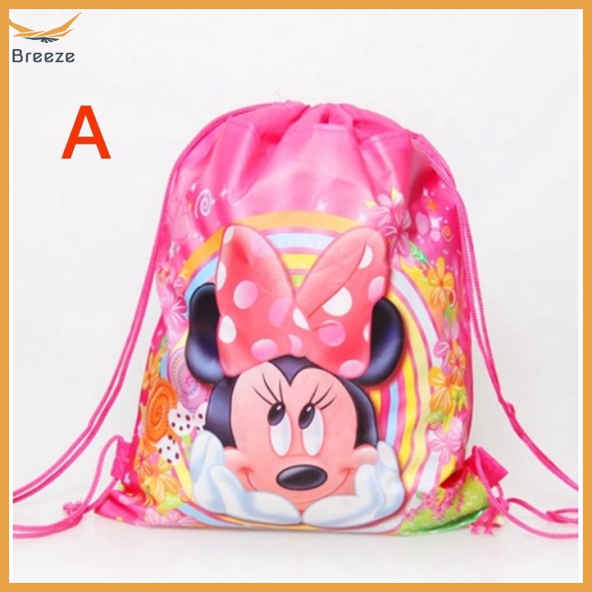 1 Túi Dây Rút Đựng Quà Giáng Sinh / Đám Cưới Hình Chuột Mickey Minnie Dễ Thương