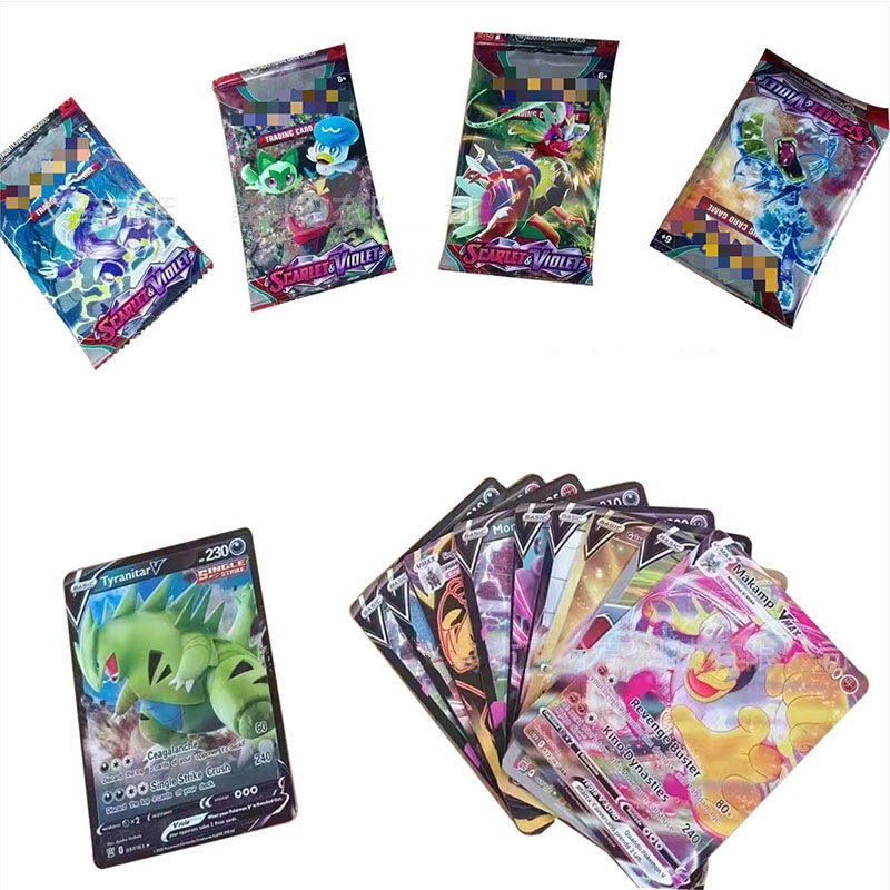 Bộ 324 Thẻ Bài Pokemon Scarlet Và Violet Phiên Bản Mới Tiếng Anh Sáng Bóng Pokemon Tcg