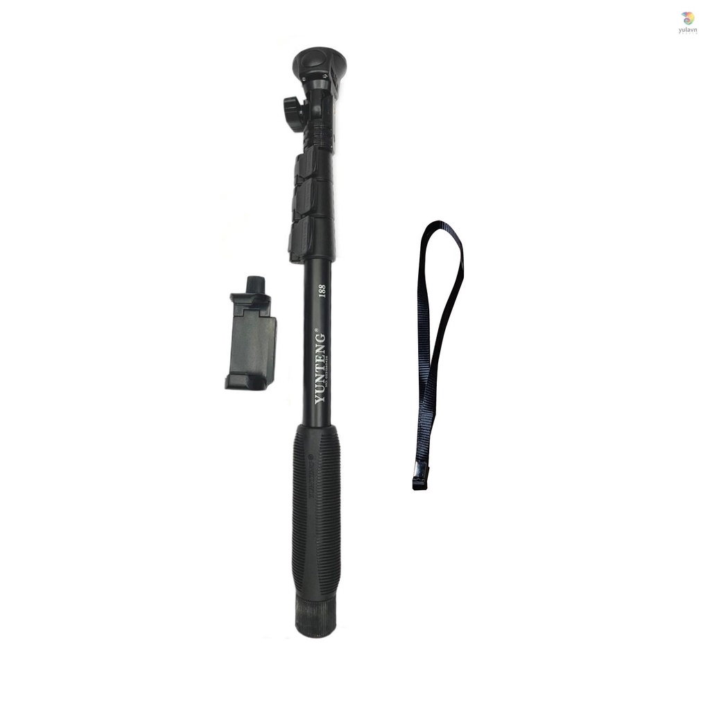 YUNTENG Gậy Selfie Mở Rộng Bằng Hợp Kim Nhôm Với Ốc Vít 1 / 4 Inch Cho Điện Thoại / Máy Ảnh Kỹ Thuật Số Nhỏ ILDC