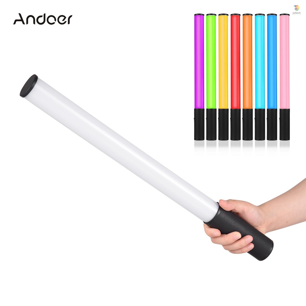 Cây Đèn LED RGB Andoer W150RGB Cầm Tay 2500K-9000K 20 Hiệu Ứng Ánh Sáng Tích Hợp Pin Chuyên Dụng Hỗ Trợ Quay Video / Phát Trực Tiếp