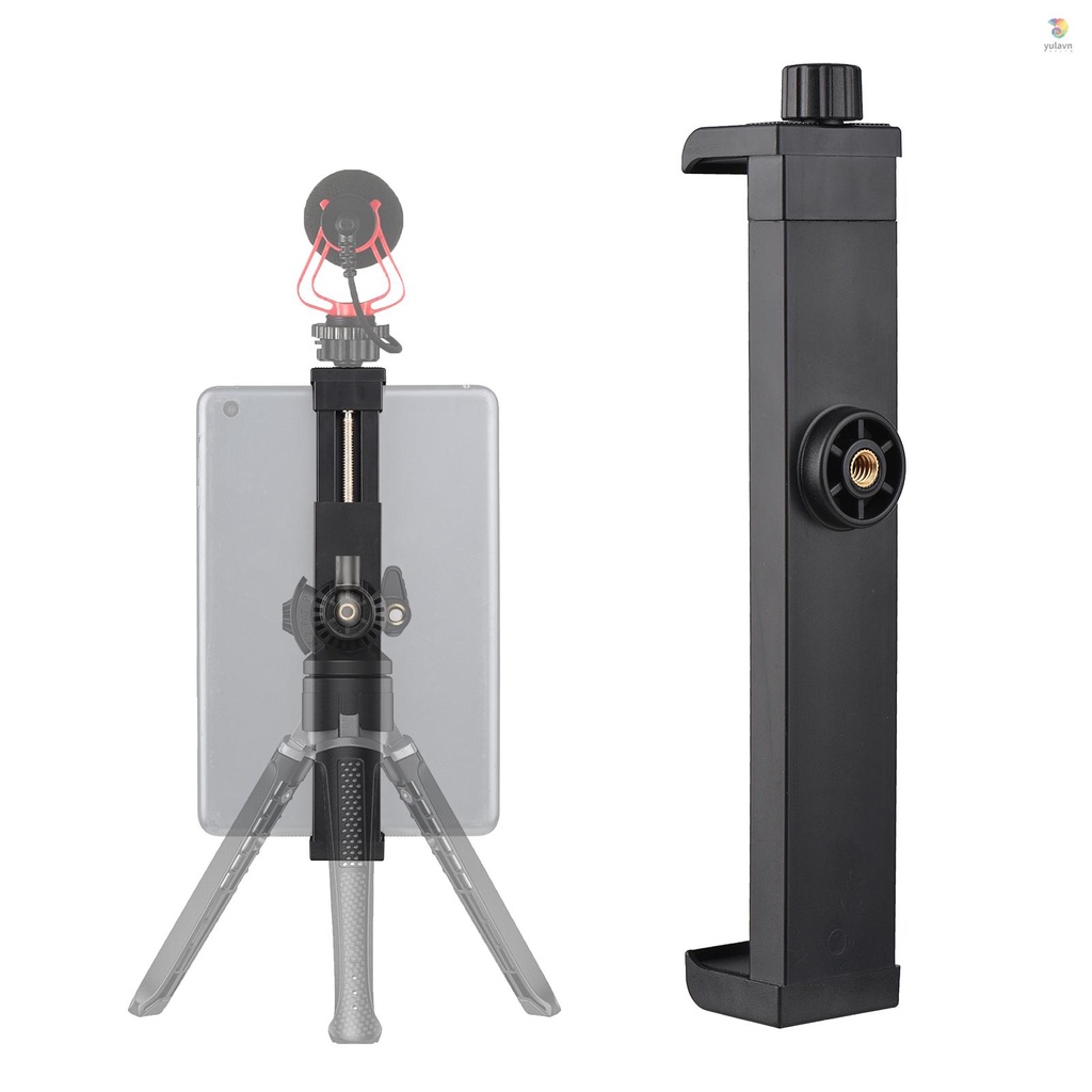 Kẹp Giữ Máy Tính Bảng Đa Năng Tùy Chỉnh Vít 16cm-23.5cm Với Ốc Vít 1 / 4 Inch Cho Tripod