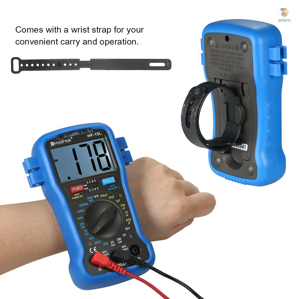 Đồng Hồ Vạn Năng Kỹ Thuật Số LCD HoldPeak Có Dây Đeo Cổ Tay