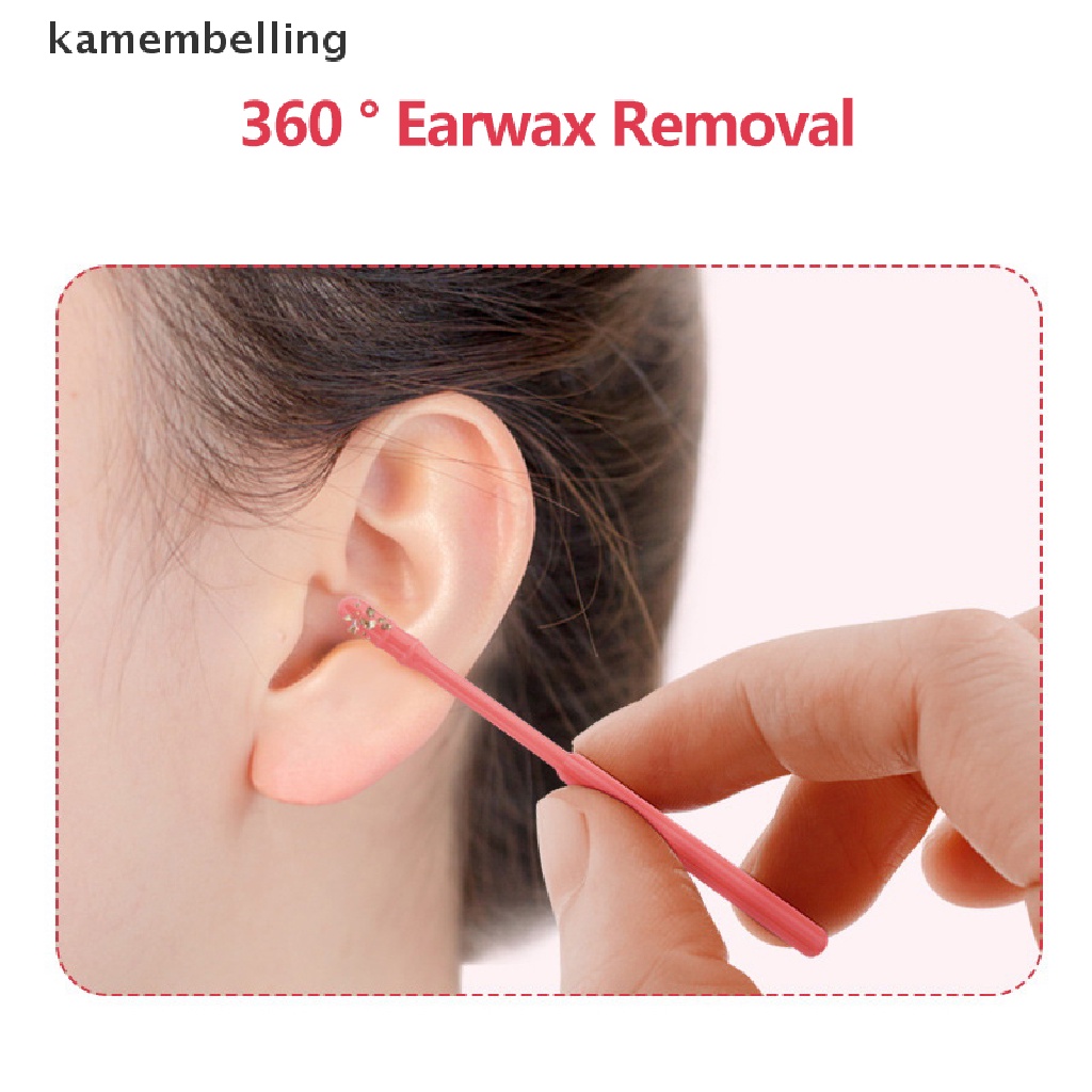 Kamembelling Set 20 Tăm Bông Dạng Xoắn Ốc Dùng Một Lần