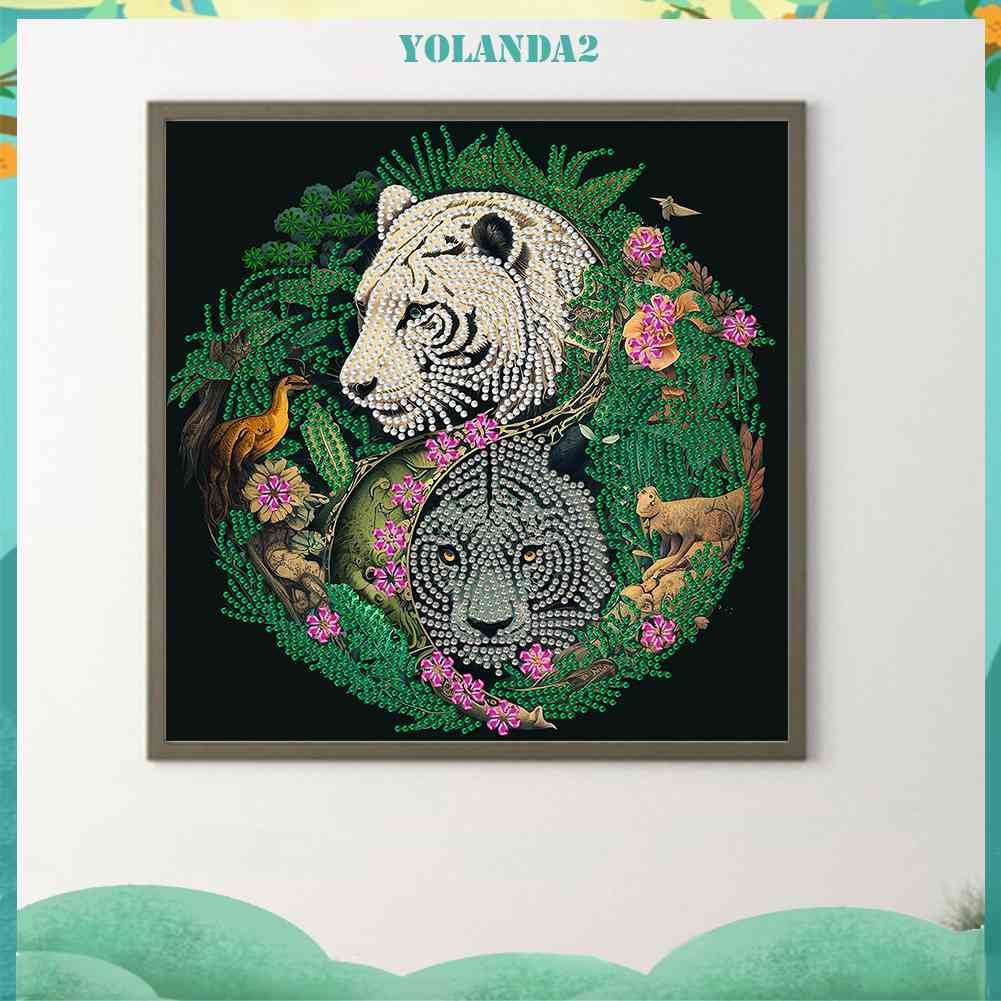 Bộ Tranh Đính Đá 5D Họa Tiết Động Vật Độc Đáo DIY Dùng Trang Trí Nhà Cửa