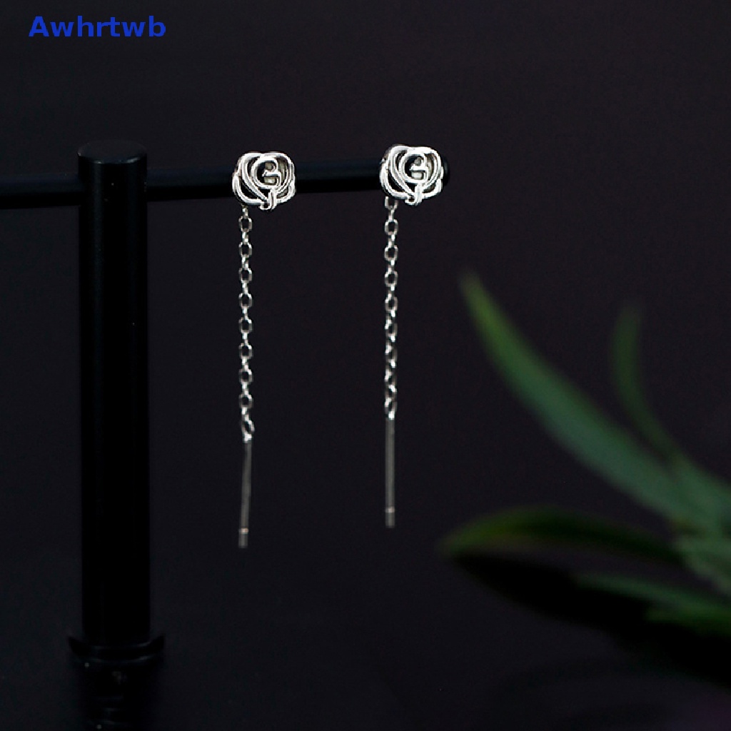 Bông Tai Dáng Ngắn Phối Tua Rua Hình Hoa Đơn Giản Thời Trang Dự Tiệc Cho Nữ Mới