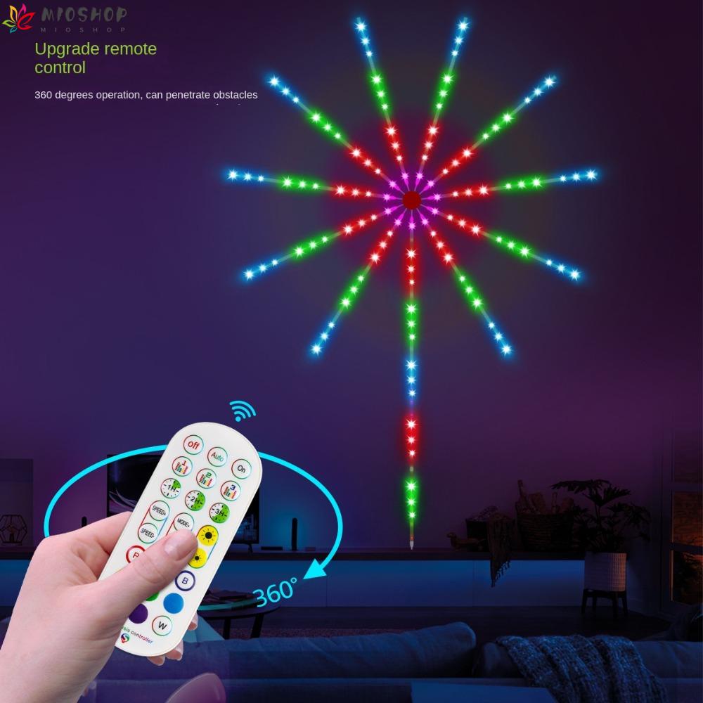 Dây Đèn LED Thay Đổi Màu Sắc Pháo Hoa Kèm Điều Khiển Từ Xa