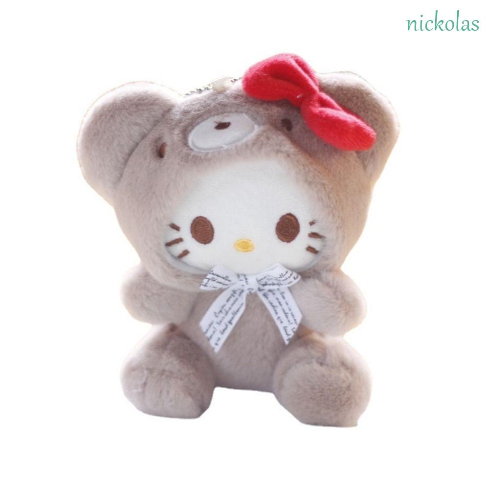 Móc Khóa Hình Mèo Kitty / Gấu Bông Hoạt Hình Dễ Thương